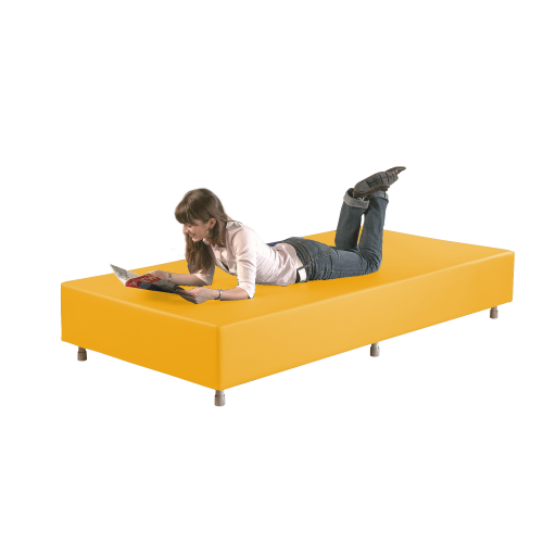 Sitzelement Rechteck groß aus der Sofaserie Wellness-Oase B/H/T: 224x46x112 cm, wahlweise mit Stoff- oder Kunstlederbezug lieferbar