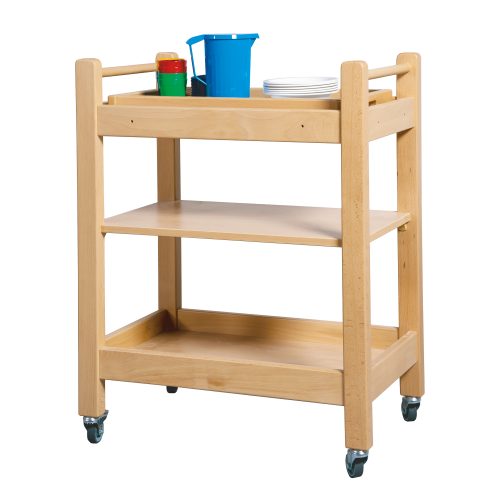 Bücher- und Servierwagen B/H/T: 66 x 86,5 x 40 cm, mit 3 Ablageflächen Bücher- und Servierwagen B/H/T: 66 x 86,5 x 40 cm, mit 3 Ablageflächen