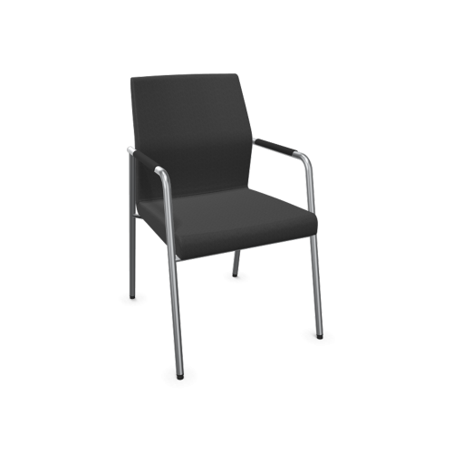 Stuhl Ana mit Vierfußgestell B/H/T: 58x92x66 cm, mit Armlehne