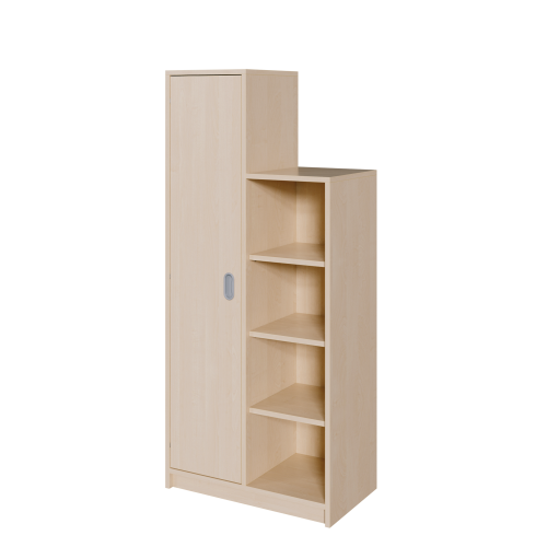 Korpusschrank "SideStep", Regal und Tür B/T: 70,5x40 cm, in verschiedenen Höhen mit stufenartiger Kontur, mit Regal- und Türseite