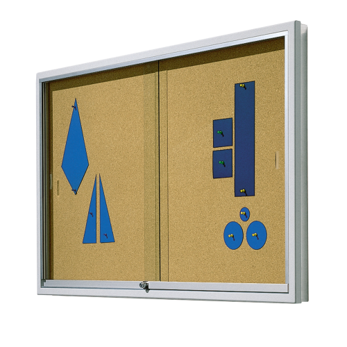 Informationsvitrine V9 mit Naturkorkrückwand B/H/T: wählbar, 93x8 cm Informationsvitrine V9 mit Naturkorkrückwand B/H/T: wählbar, 93x8 cm