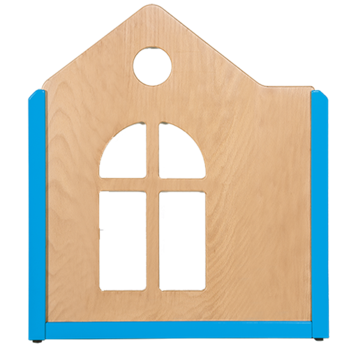 Raumteiler "Haus" B/H/T: 70,5x60/80x4 cm, Stollenbauweise