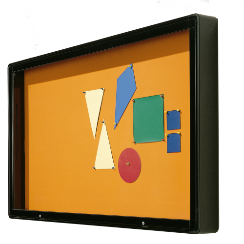 Vitrine W7 mit Klapptür zur Wandmontage im Innen- und Außenbereich Rückwand Klettenstoff Vitrine W7 mit Klapptür zur Wandmontage im Innen- und Außenbereich Rückwand Klettenstoff