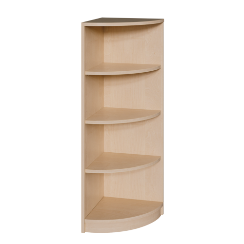 Korpus-Eckregal mit festen Fächern B/T: 40x40 cm, Böden im Radius 40 cm