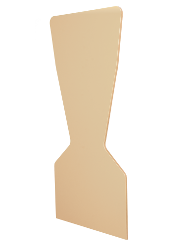 Seitenwange für Komplettgarderoben doppelte Wange für Komplettgarderoben in Blockstellung, B/T: 2x76 cm
