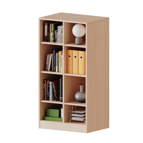 Regal, zweireihig, 3,5 Ordnerhöhen - evo180 Serie Breite 70,3 cm, Gesamthöhe 136 cm, mit Sockel und Mittelwand, ohne Boxen, 6 Einlegeböden Regal, zweireihig, 3,5 Ordnerhöhen - evo180 Serie Breite 70,3 cm, Gesamthöhe 136 cm, mit Sockel und Mittelwand, ohne Boxen, 6 Einlegeböden
