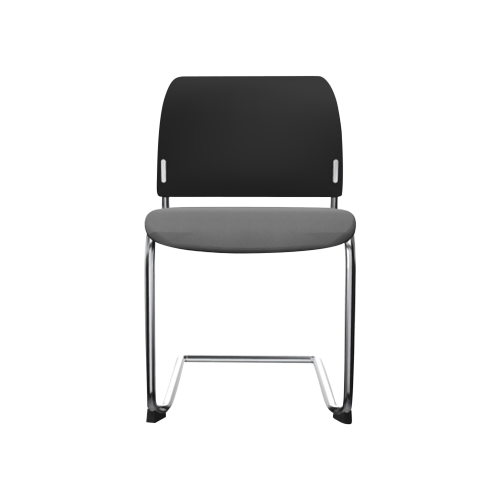 Stuhl ANABELLE mit Sitzpolsterung B/H/T: 48x82x52 cm, mit Kufengestell und Rückenlehne aus Kunststoff