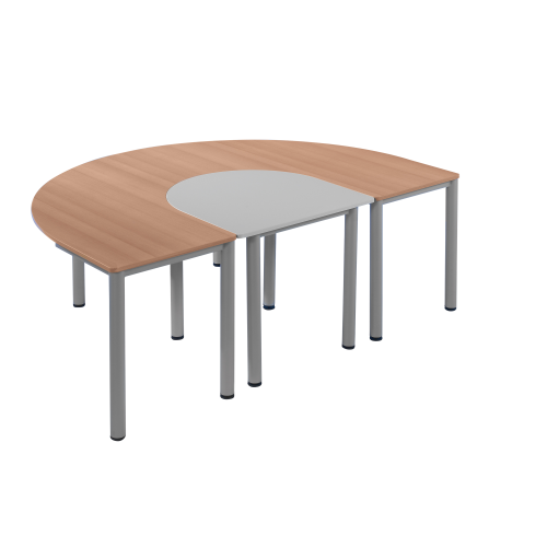 Tisch "halbes Oval" Tischhöhe wählbar von 58 bis 76 cm Tisch "halbes Oval" Tischhöhe wählbar von 58 bis 76 cm