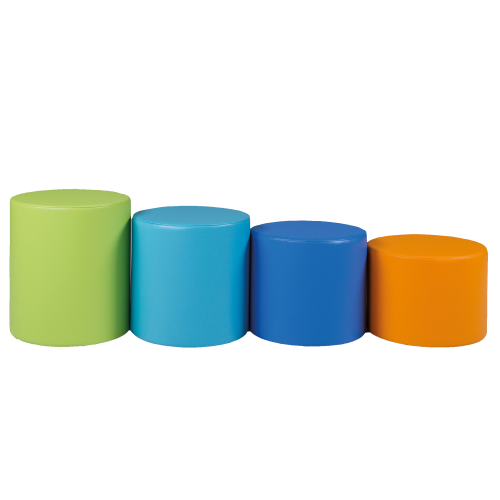 Spot Kinderhocker rund mit Stoff- oder Kunstlederbezug B/H/T: 37x30/35/40x37 cm, auch in schwer entflammbar lieferbar Spot Kinderhocker rund mit Stoff- oder Kunstlederbezug B/H/T: 37x30/35/40x37 cm, auch in schwer entflammbar lieferbar