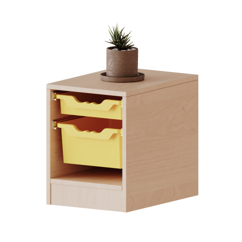 ErgoTray Regal, einreihig, 1 Ordnerhöhe - evo180 Serie Breite 36,1 cm, Gesamthöhe 46 cm, mit Sockel, 1 flache und 1 hohe ErgoTray Boxen ErgoTray Regal, einreihig, 1 Ordnerhöhe - evo180 Serie Breite 36,1 cm, Gesamthöhe 46 cm, mit Sockel, 1 flache und 1 hohe ErgoTray Boxen