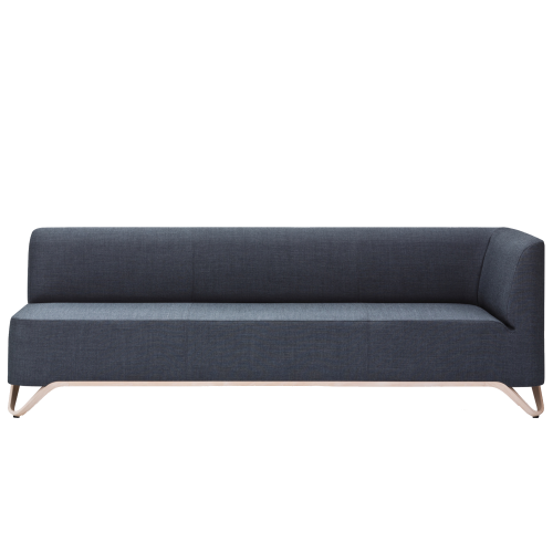 BOXIT 3er Designer Sofa mit Armlehne B/H/T: 205x74x75 cm, Sitzhöhe: 43 cm