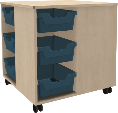Spielinsel A-Toll Midi, mit hohen Ergo Tray Boxen C2, fahrbar B/H/T: 75x82x75 cm, Korpusdekor und Farbe der Boxen nach Wahl Spielinsel A-Toll Midi, mit hohen Ergo Tray Boxen C2, fahrbar B/H/T: 75x82x75 cm, Korpusdekor und Farbe der Boxen nach Wahl