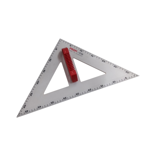 Zeichendreieck L: 50 cm, 45° Winkel, Ausführung wählbar