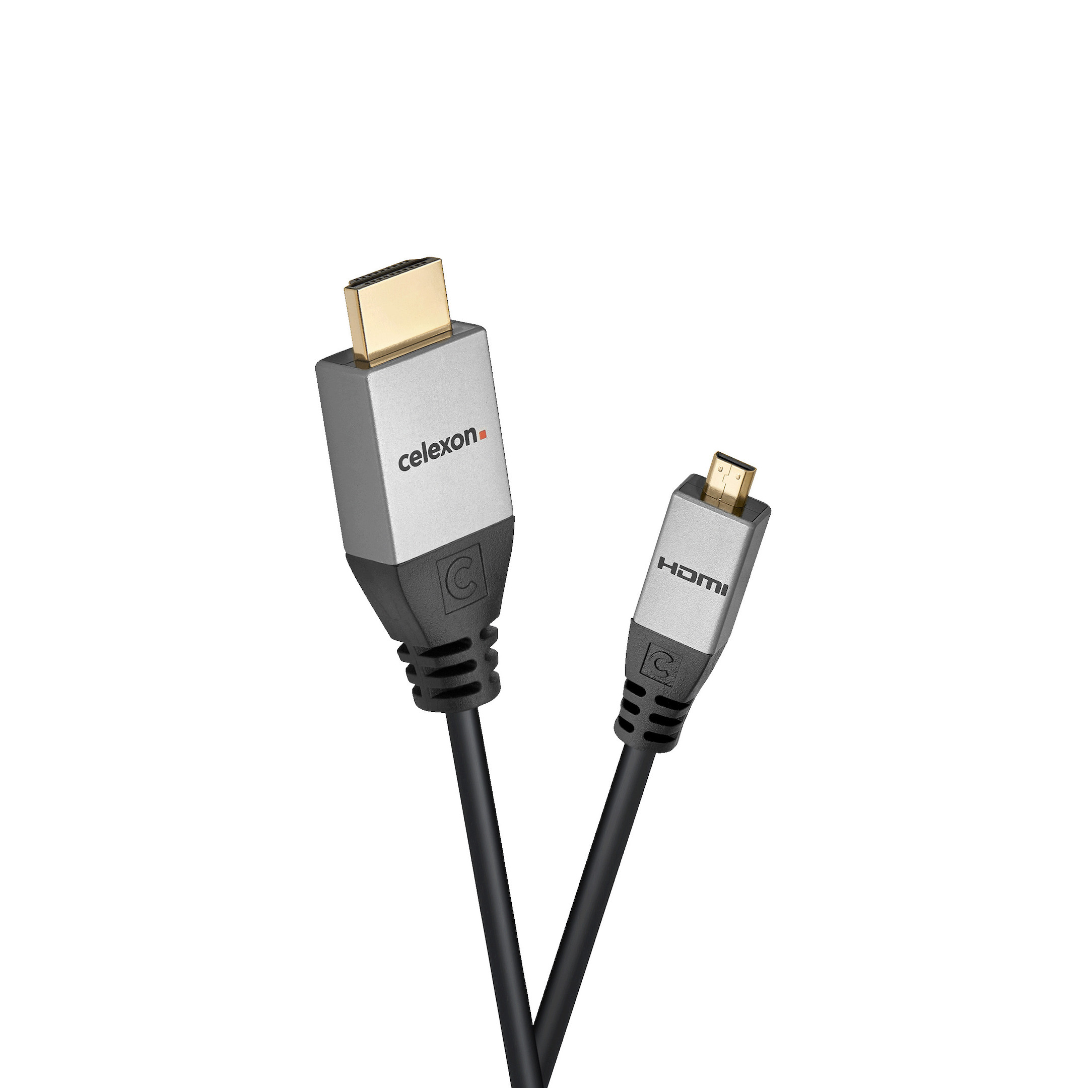 celexon HDMI auf Micro HDMI Kabel mit Ethernet - 2.0a/b 4K 3,0m - Professional Line celexon HDMI auf Micro HDMI Kabel mit Ethernet - 2.0a/b 4K 3,0m - Professional Line