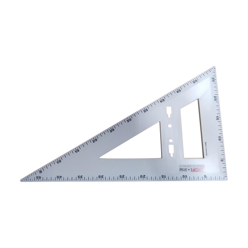 Zeichendreieck L: 50 cm, 60° Winkel, Ausführung wählbar