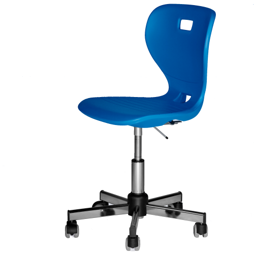 Ergostar Drehstuhl Schulstuhl 2.0 mit Chromfußkreuz Sitzschalenfarbe wählbar, Höhenverstellbar Ergostar Drehstuhl Schulstuhl 2.0 mit Chromfußkreuz Sitzschalenfarbe wählbar, Höhenverstellbar
