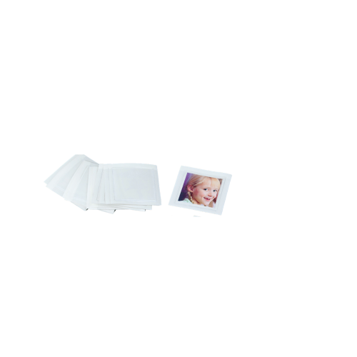 selbstklebende transparente Kunststofftaschen als Set mit 25 Stück, B/H: 5x5 cm
