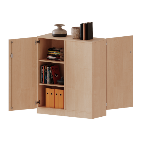 Raumteiler Schrank, 3 Ordnerhöhen - Serie evo180 Breite 100 cm, Gesamthöhe 118 cm, 2 Türen, wechselseitig angeordnet, abschließbar, mit Sockel (81 mm) Raumteiler Schrank, 3 Ordnerhöhen - Serie evo180 Breite 100 cm, Gesamthöhe 118 cm, 2 Türen, wechselseitig angeordnet, abschließbar, mit Sockel (81 mm)