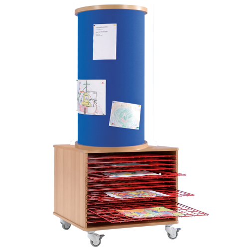 Mobile Litfaßsäule mit Stoffüberzug, 15 Trockengitter und Regal, Serie KLS-TW15S B/H/T: 77x190x77 cm, 15 Trockengitter und rückseitiges Regal Mobile Litfaßsäule mit Stoffüberzug, 15 Trockengitter und Regal, Serie KLS-TW15S B/H/T: 77x190x77 cm, 15 Trockengitter und rückseitiges Regal