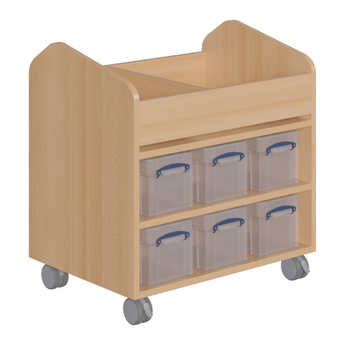 Bastelwagen "Kreativbasti 4" B/H/T: 70,5x74,3x50 cm, unten 12 Boxen Bastelwagen "Kreativbasti 4" B/H/T: 70,5x74,3x50 cm, unten 12 Boxen