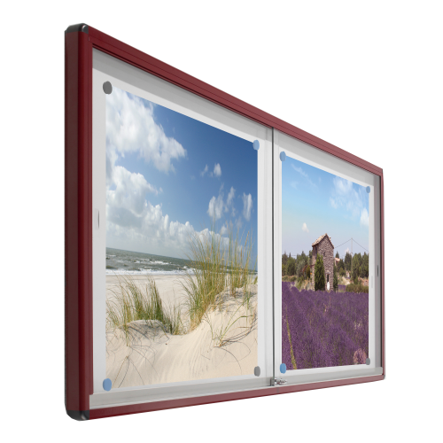 Informationsvitrine V10A mit Whiteboardrückwand B/H/T: wählbar, 94x6 cm Informationsvitrine V10A mit Whiteboardrückwand B/H/T: wählbar, 94x6 cm