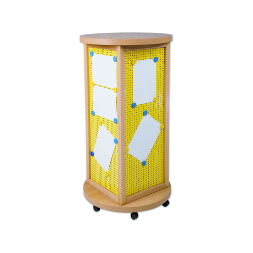 Litfaßsäule, Infosäule in Quaderform mit Lochblechfüllung, fahrbar Durchmesser 70 cm, in 3 Höhen lieferbar Litfaßsäule, Infosäule in Quaderform mit Lochblechfüllung, fahrbar Durchmesser 70 cm, in 3 Höhen lieferbar
