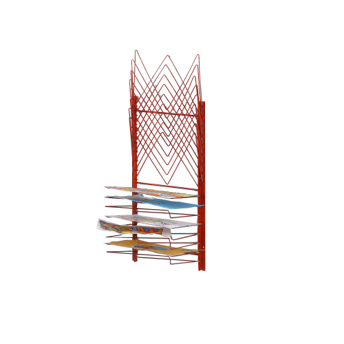 Trockengestell klappbar zur Wandmontage B/H/T: 43x85x26 cm in Rot