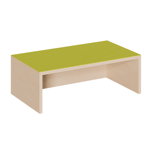 Rechteck-Podest einseitig offen, Linoleum-Deckplatte B/T: 70x40 cm, Höhe wählbar, mit Nische in Längsseite für Rollkasten offen Rechteck-Podest einseitig offen, Linoleum-Deckplatte B/T: 70x40 cm, Höhe wählbar, mit Nische in Längsseite für Rollkasten offen
