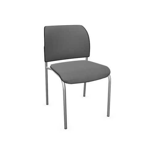 Stuhl ANABELLE mit Sitz- und Rückenpolsterung B/H/T: 56x79x54 cm, 4-Fußgestell, ohne Armlehne, Stoffgruppe und Farbe wählbar