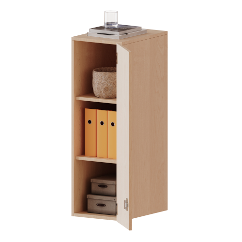 Aufsatzschrank für ErgoTray Serie, 3 Ordnerhöhe - Serie evo180 Gesamthöhe 108 cm, Breite 36,1 cm, 1 Tür Aufsatzschrank für ErgoTray Serie, 3 Ordnerhöhe - Serie evo180 Gesamthöhe 108 cm, Breite 36,1 cm, 1 Tür