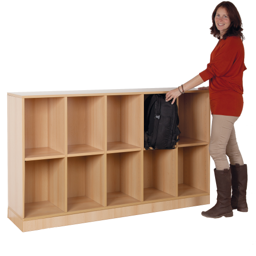 Offenes Regal mit 10 Fächern & Mittelwänden B/H/T 162x98x40 cm