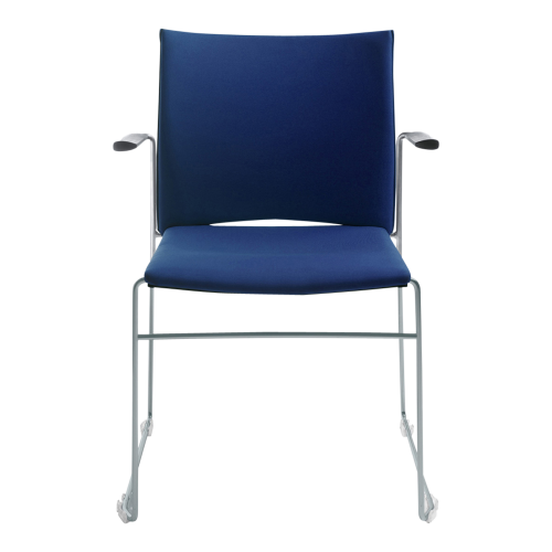 Stuhl DIANE mit Armlehne und Gestell, Bezug C1/C2, Farbe wählbar