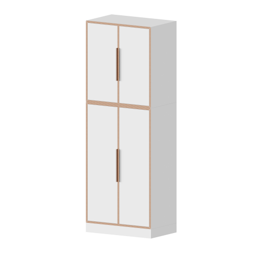 qickly® Schrank, 5 Ordnerhöhen, 4 Türen B/H/T: 70,1x176x42,6 cm