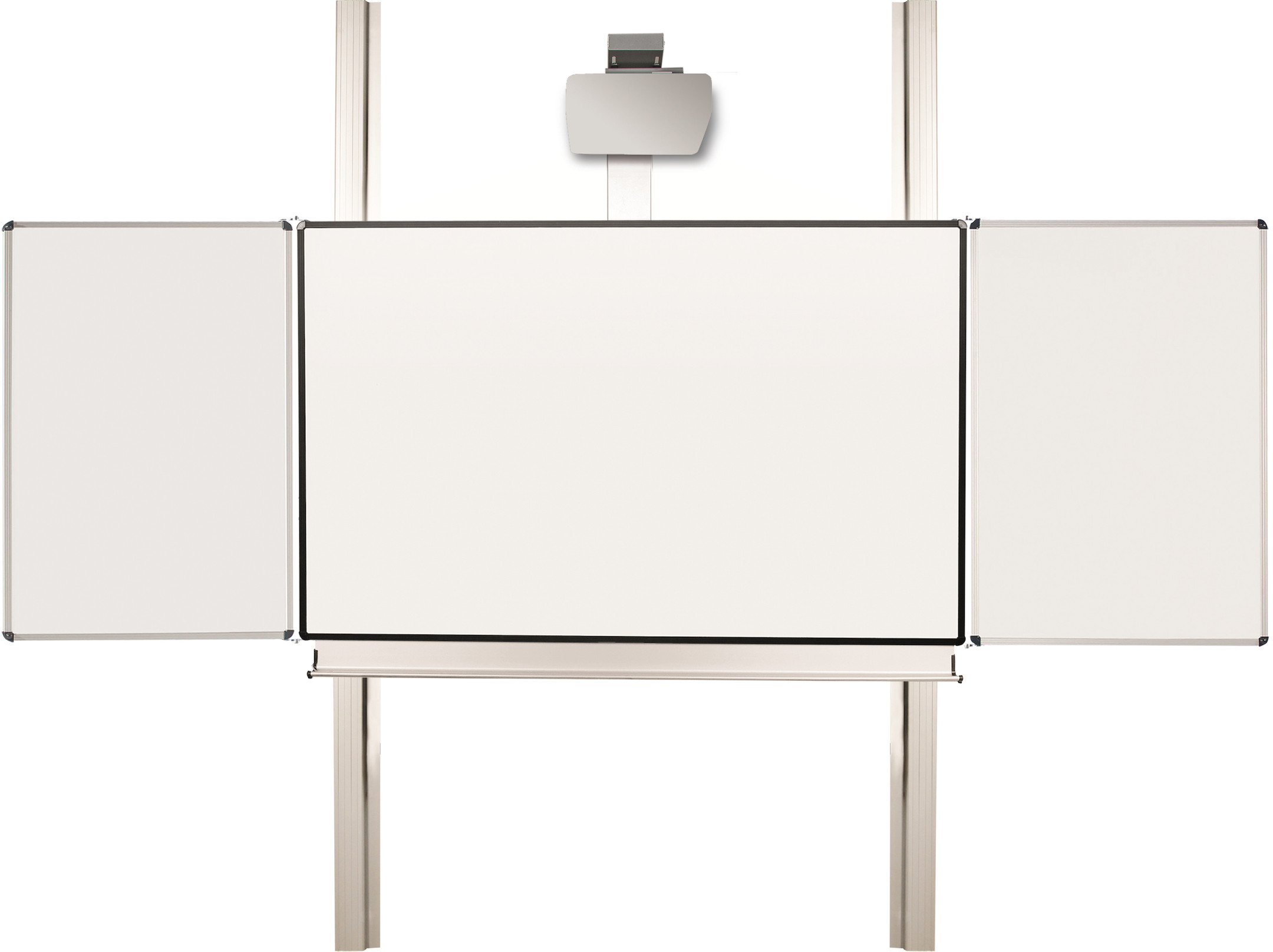 celexon Expert manuelle 2-Säulen Pylonentafel Adjust 207 x 130cm PEN mit Flügeln