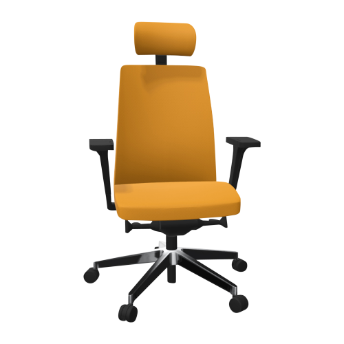 Drehstuhl Mara mit Kopfstütze mit hoher Rückenlehne, 5-armiges Fußkreuz Drehstuhl Mara mit Kopfstütze mit hoher Rückenlehne, 5-armiges Fußkreuz