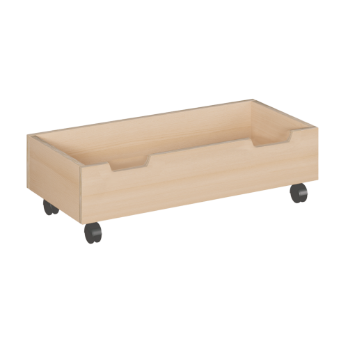 Rollkasten für Spielpodest B/H/T: 70x20x33 cm, Multiplex Birke, mit 4 Rollen Rollkasten für Spielpodest B/H/T: 70x20x33 cm, Multiplex Birke, mit 4 Rollen