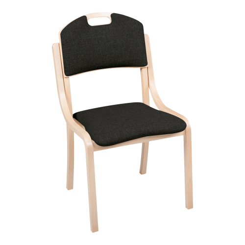 Stuhl INGA, mit Sitz-/Rückenpolster Sitzhöhe: 46 cm, B/H/T: 52x93x56 cm, mit Armlehne