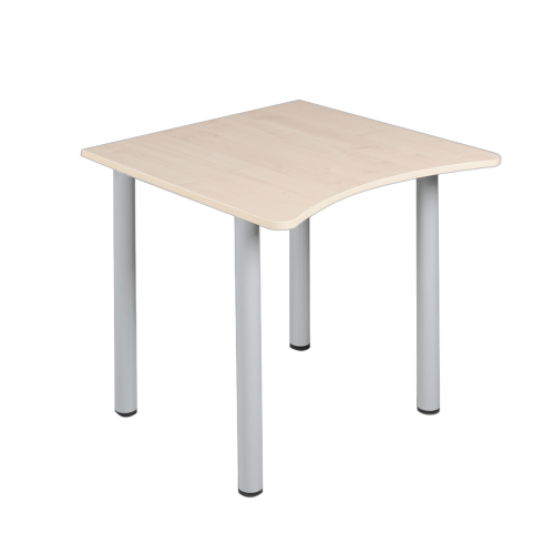 Quadrattischer Arbeitstisch mit Körperausschnitt B/T: 80x80 cm