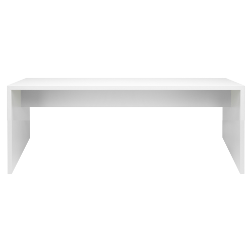 Low Desk Schreibtisch mit Schichtstoff-Tischplatte und ABS Kante Kommunikationselement 72 cm hoch mit HPL-Oberfläche