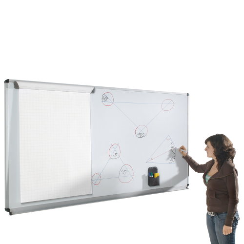 Whiteboard aus Stahl, Serie ST, weiß Whiteboard wahlweise mit Ablage Whiteboard aus Stahl, Serie ST, weiß Whiteboard wahlweise mit Ablage
