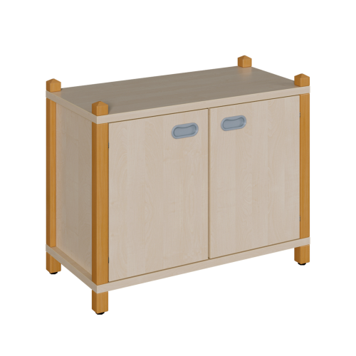 Stollen-Schrank mit 2 Türen B/H/T: 82x60x40 cm, 2 Türen, 1 Einlegeboden, 2 große Fächer