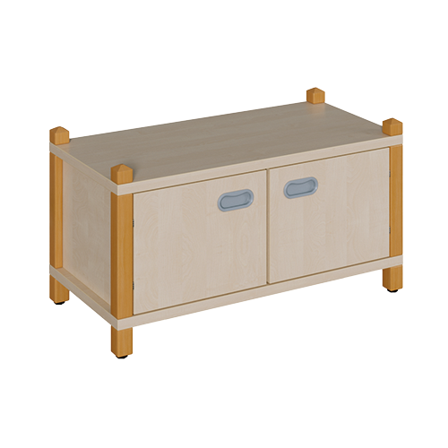 Stollen-Schrank mit 2 Türen B/H/T: 82x40x40 cm, 2 Türen für 1 Fach
