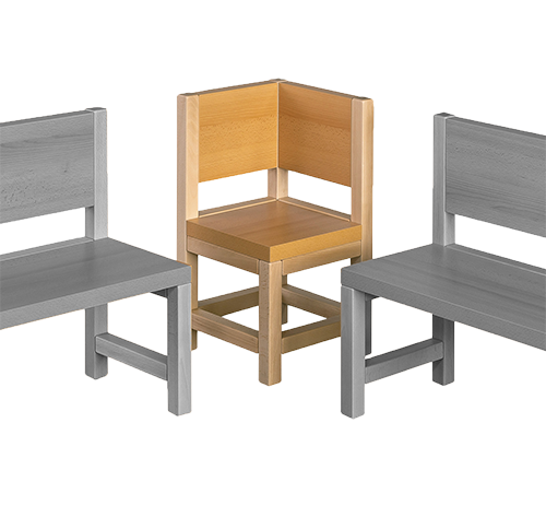 Innen-Eckbank mit Rückenlehnen B/T: 34x34 cm, Lehnenhöhe: 30 cm Innen-Eckbank mit Rückenlehnen B/T: 34x34 cm, Lehnenhöhe: 30 cm