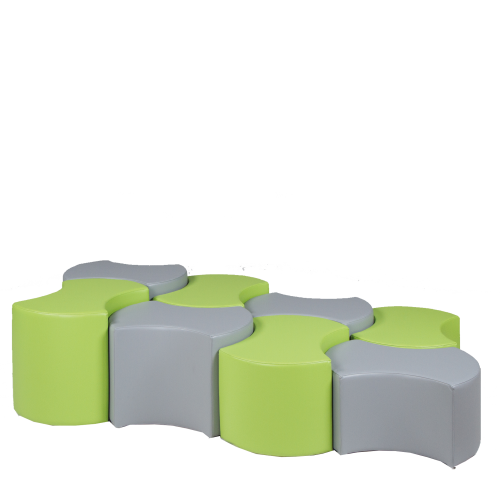 Sitzelement BEAN, Hocker, Bezug Kunstleder, schwer entflammbar Farbe und Sitzhöhe wählbar Sitzelement BEAN, Hocker, Bezug Kunstleder, schwer entflammbar Farbe und Sitzhöhe wählbar
