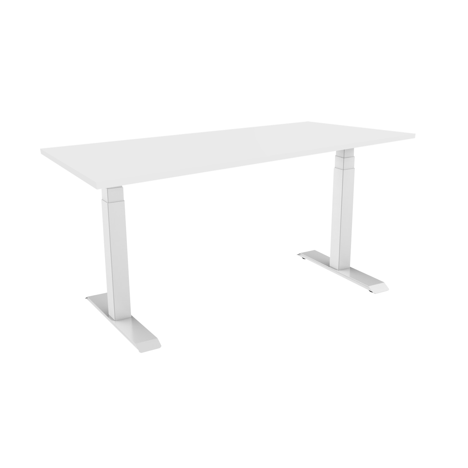 celexon elektrisch höhenverstellbarer Schreibtisch Professional eAdjust-58123 - weiß, inkl. Tischplatte 150 x 75 cm