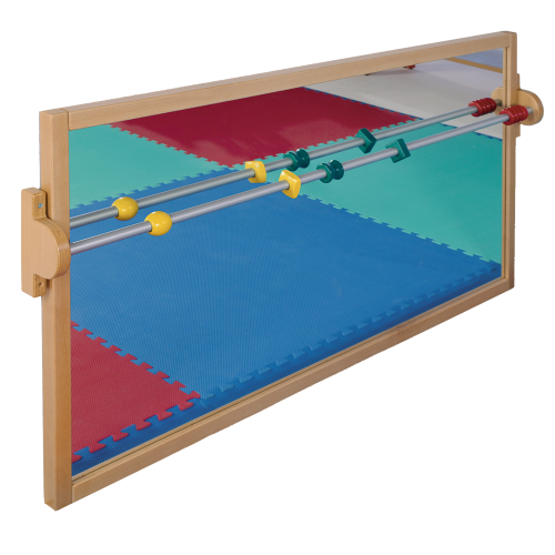 Lauflernspiegel Sicherheitsspiegel mit Massivholz-Buche-Rahmen