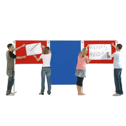 Stecktafel-Set, "Compact 1" 3x Tafel: 90x90 cm, 4x T-Fuß Stativ