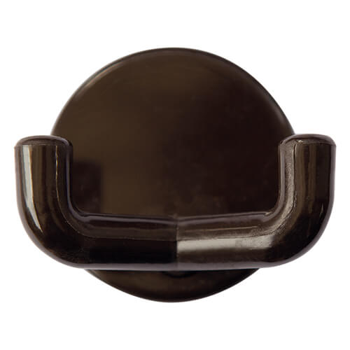 2er Kleiderhaken 09 braun