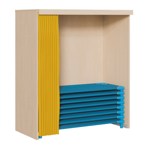 Regal für Stapelliegen B/H/T: 140x180x60/65 cm, für max. 20 Liegen - 130 cm lang