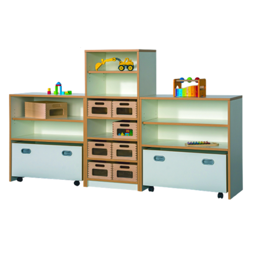 Korpusregalsystem "Rica" - bestehend aus 3 Regal Elementen B/H/T: 208x80/120x40 cm